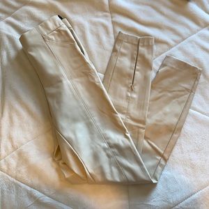 Zara faux leather skinny pants